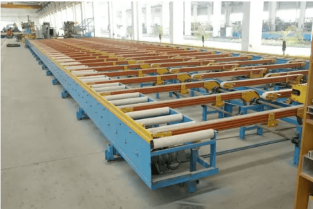Aluminum extrusion production line