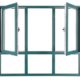 Aluminum casement window