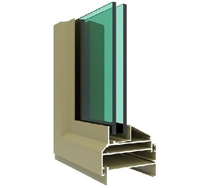 Casement window aluminum profile