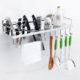 kitchen aluminum rack with holder