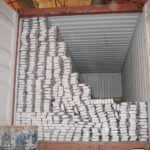 Singapore customer shower aluminum extrusion container loading