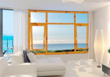 Thermal insulation aluminum casement window