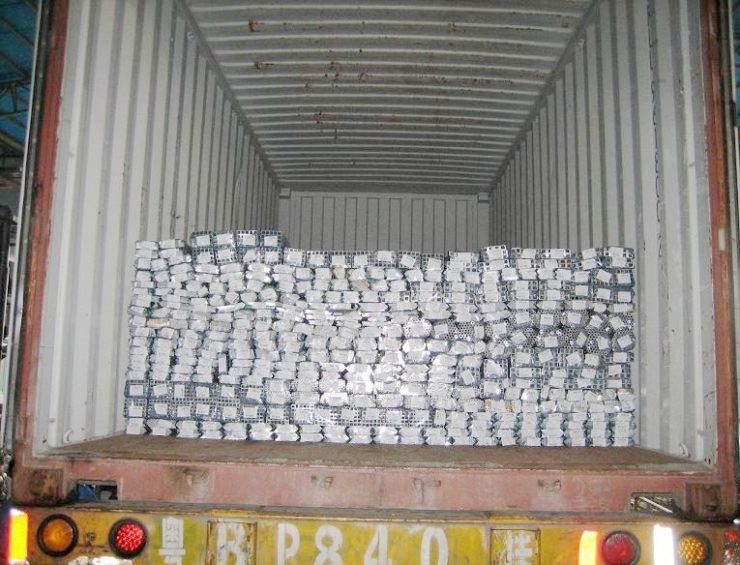 Standard aluminum extrusion delivery for European customer