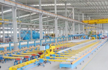 Aluminum profile extrusion production line