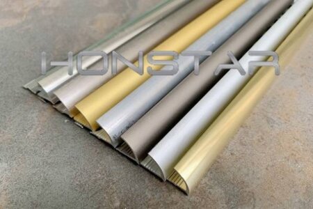 How are tile trim aluminum profiles produced